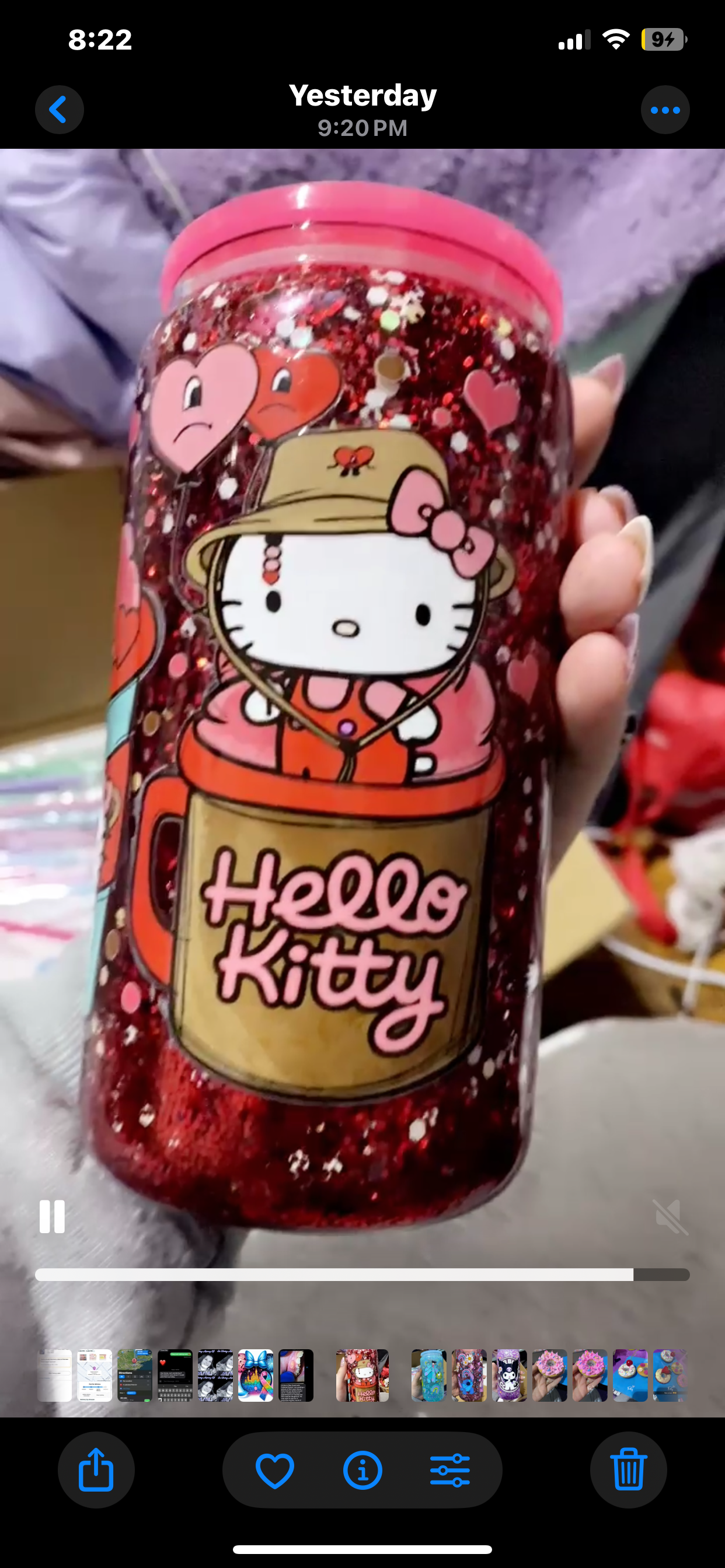16 oz snow globe tumbler