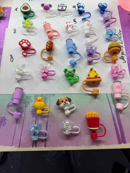 Straw topper