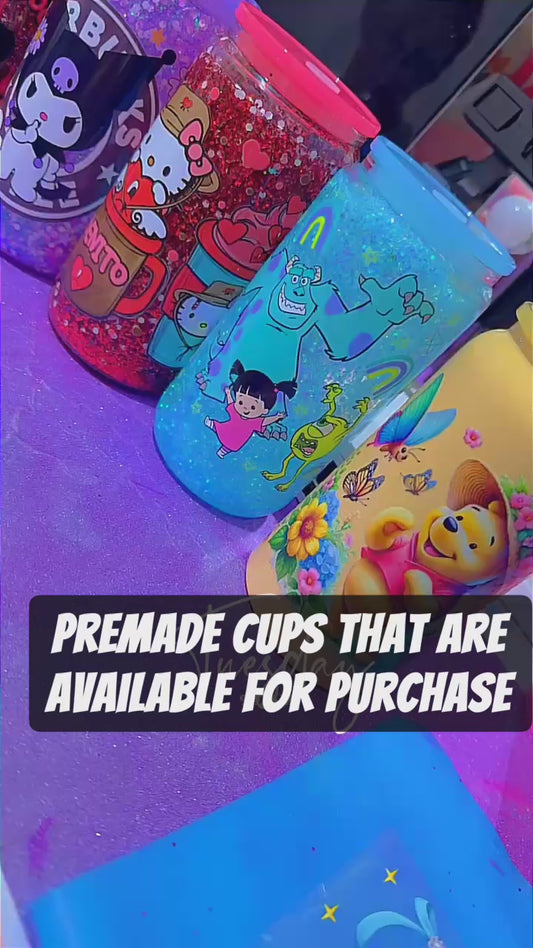 16 oz snow globe tumbler